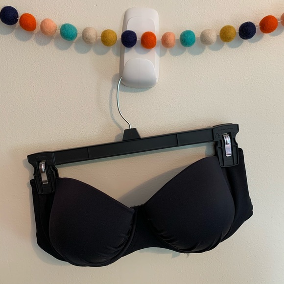 VS Swim Black Convertible Halter Bikini Top Sz 36D - Picture 2 of 6